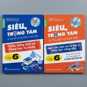 Combo 2 Cuốn Sách Siêu Trọng Tâm Lớp 6 ( Chân Trời Sáng Tạo ) Toán, Tiếng Anh, KHTN Và Văn, KHXH