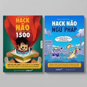 Combo 2 Cuốn Sách Hack Não 1500 Từ Tiếng Anh và Hack Não Ngữ Pháp Tiếng Anh