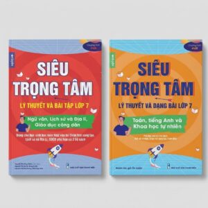 Combo 2 Cuốn Sách Siêu Trọng Tâm Lớp 7 ( Chân Trời Sáng Tạo ) Môn Toán Tiếng Anh KHTN Và Văn KHXH