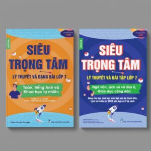 Combo 2 Cuốn Sách Siêu Trọng Tâm Lớp 7 ( Cánh Diều ) Môn Toán Tiếng Anh KHTN Và Văn KHXH