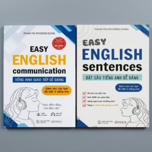 Combo 2 Cuốn Sách Easy English Communication Tiếng Anh Giao Tiếp Dễ Dàng và Easy English Centences Đặt Câu Tiếng Anh Dễ Dàng